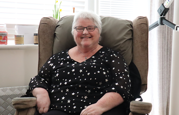 Rosie enjoyed a respite stay at the hospice while her  usual carers at home went on holiday.