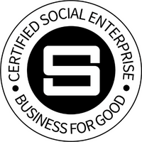 Certified social enterprise, business for good logo