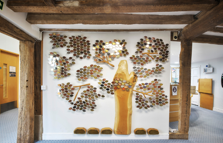 The memory tree at the Myland Hall reception