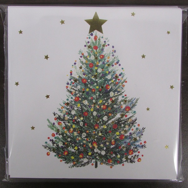 Christmas Cards 10 Pack - Bright Fir Tree